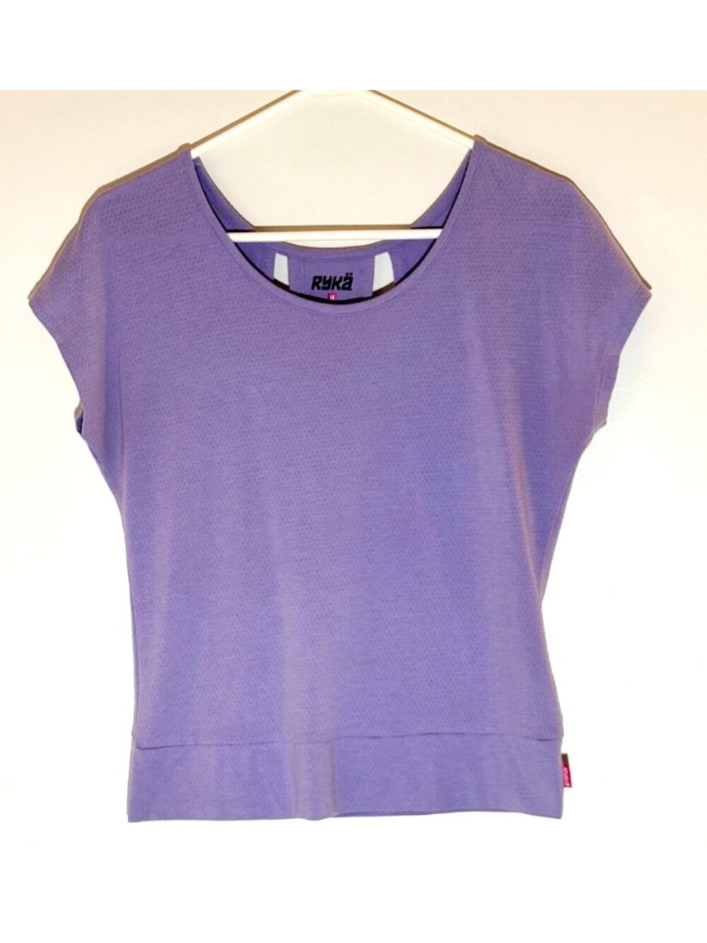 Ryka Lavender Open-Back Activewear Top Split Detail Womens Size M Workout Gym - Picture 4 of 8